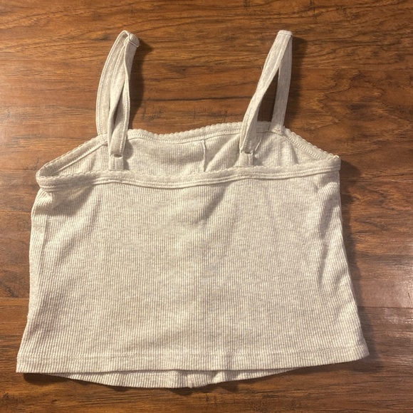 Grey button Crop top - Picture 2 of 2
